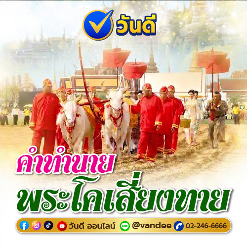 เปิดคำทำนายพระโคเสี่ยงทาย ปี 2569 พร้อมเลขมงคลมาแรง