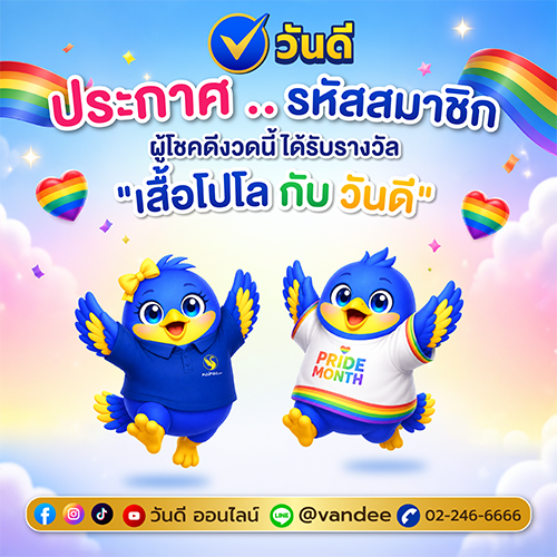 ประกาศรายชื่อผู้โชคดี งวด 1 มิถุนายน 2569