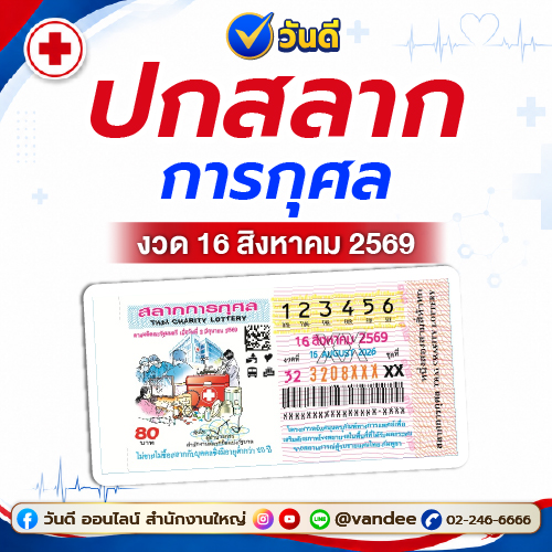 ส่องเลขเด่นโรงพยาบาล! วิเคราะห์เลขจากปกสลากการกุศล งวด 16 สิงหาคม 2569