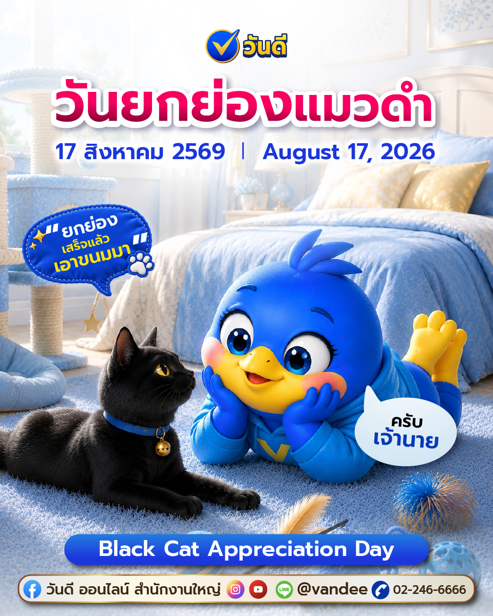 วันยกย่องแมวดำ 17 สิงหาคม เปลี่ยนความเชื่อ ผูกพันด้วยความรัก